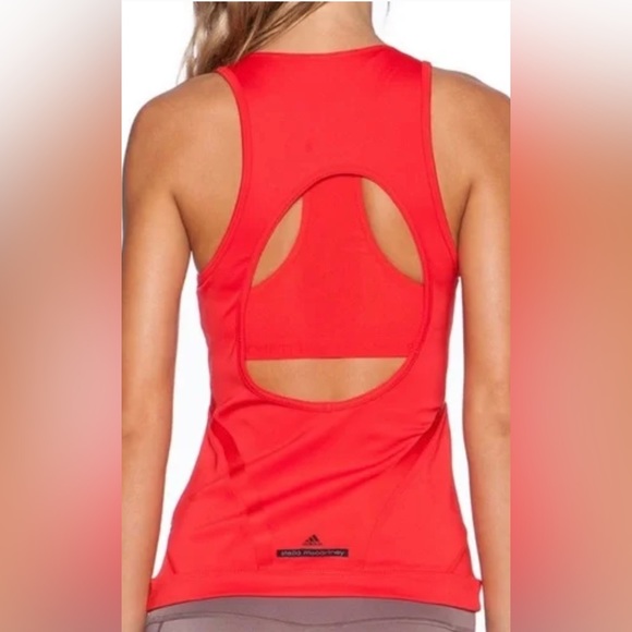 Stella McCartney for adidas open back with built in bra workout top. High neck. - Picture 5 of 5
